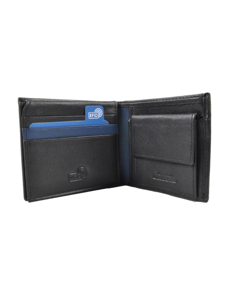 PORTAFOGLIO SAFFIANO SLIM 100% PELLE INTER