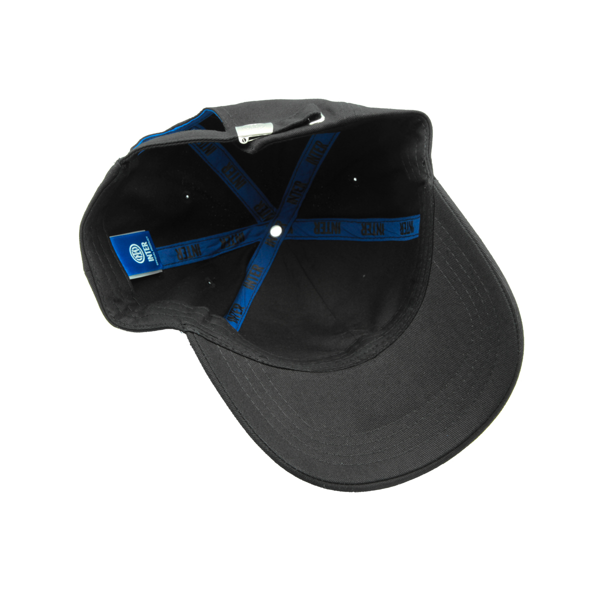 CAPPELLO BASEBALL PATCH PELLE PICC. RICAMO ROYAL 100%CO INTER