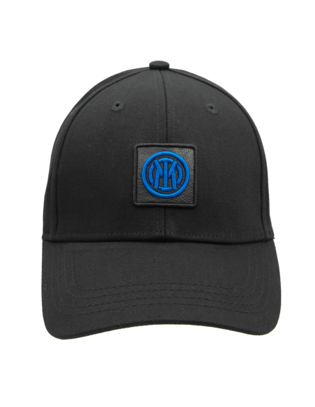 CAPPELLO BASEBALL PATCH PELLE PICC. RICAMO ROYAL 100%CO INTER