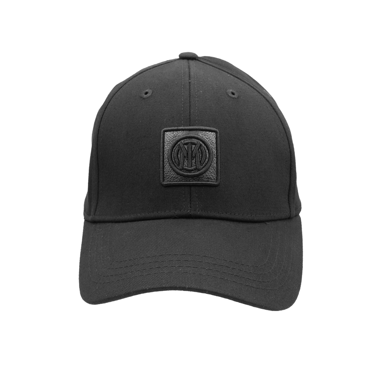 CAPPELLO BASEBALL PATCH PELLE PICC .RICAMO NERO 100%CO INTER