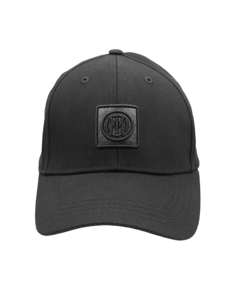 CAPPELLO BASEBALL PATCH PELLE PICC .RICAMO NERO 100%CO INTER
