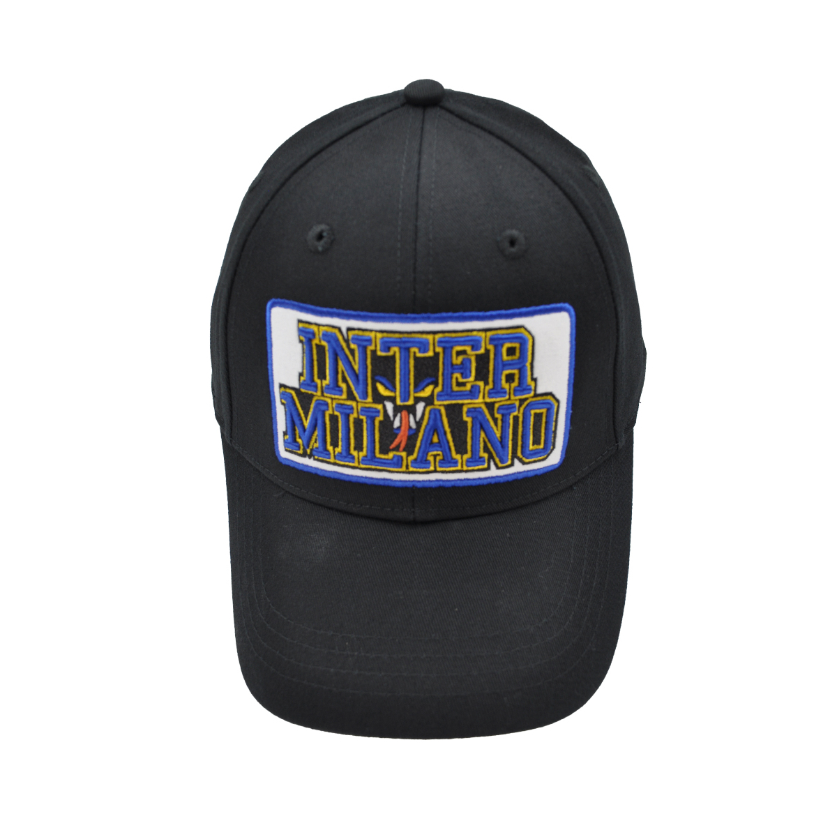 CAPPELLO BASEBALL PATCH PELLE RICAMO 100%CO INTER