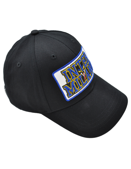 CAPPELLO BASEBALL PATCH PELLE RICAMO 100%CO INTER