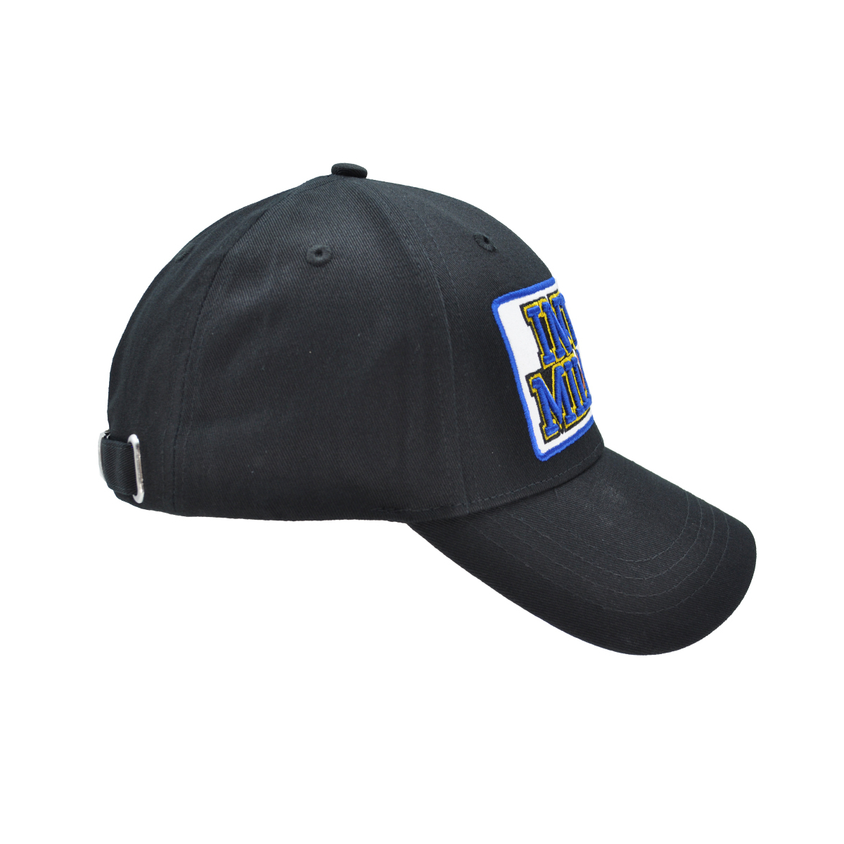 CAPPELLO BASEBALL PATCH PELLE RICAMO 100%CO INTER