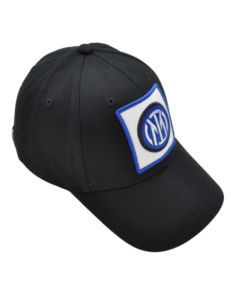 CAPPELLO BASEBALL PATCH PELLE RICAMO 100%CO INTER
