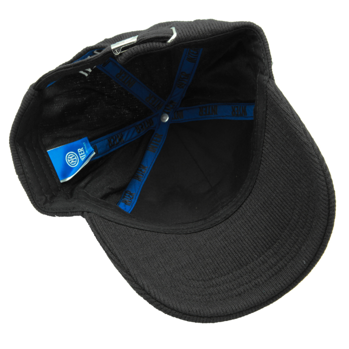 CAPPELLO BASEBALL MAGLIA RICAMO NERO 65%PL 25%PC 10%VI INTER 2