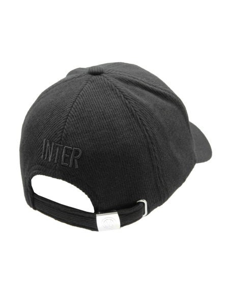 CAPPELLO BASEBALL MAGLIA RICAMO NERO 65%PL 25%PC 10%VI INTER