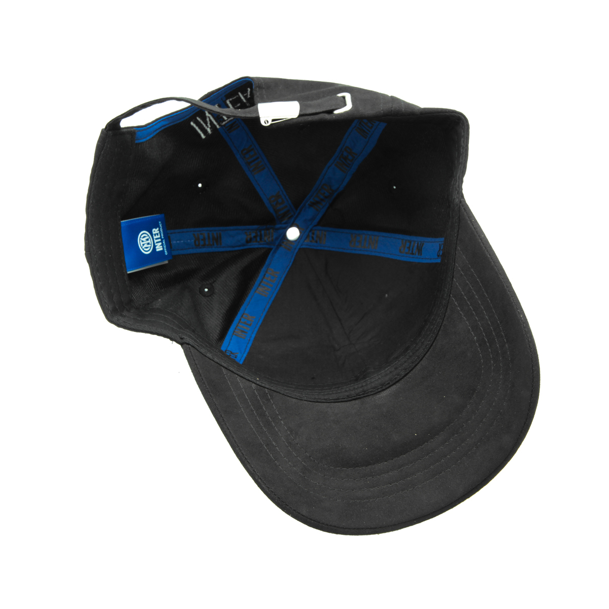 CAPPELLO BASEBALL ALCANTARA RICAMO NERO 100%PL INTER