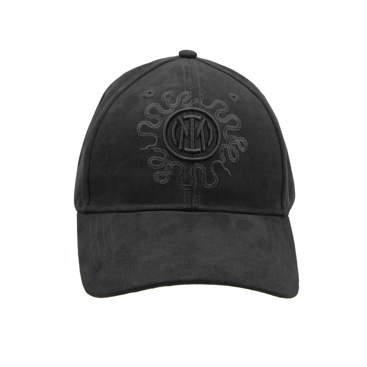 CAPPELLO BASEBALL ALCANTARA RICAMO NERO 100%PL INTER