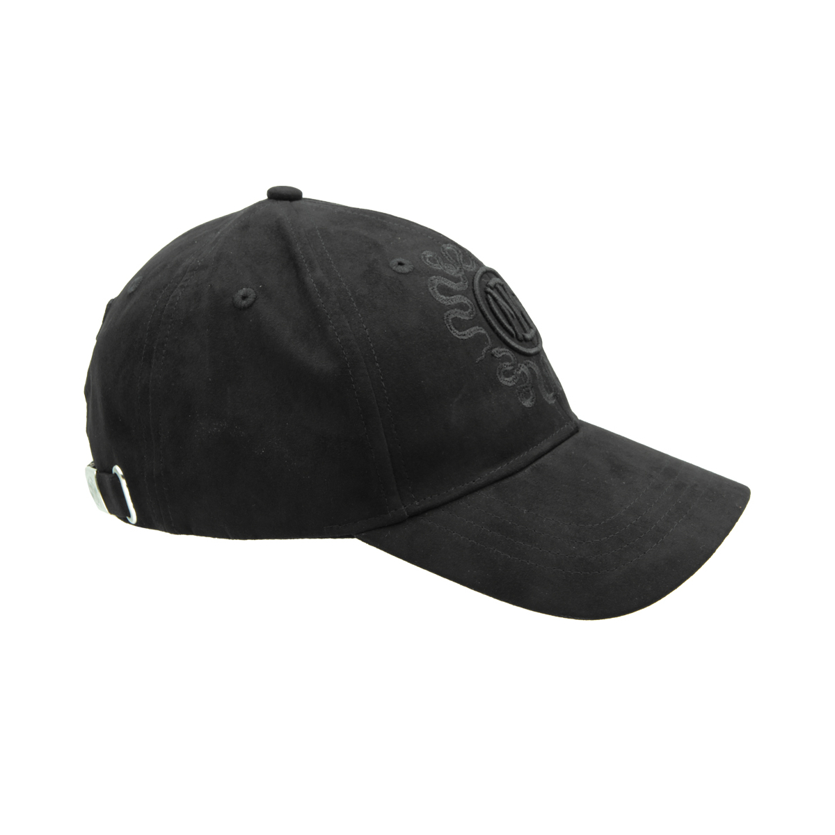 CAPPELLO BASEBALL ALCANTARA RICAMO NERO 100%PL INTER