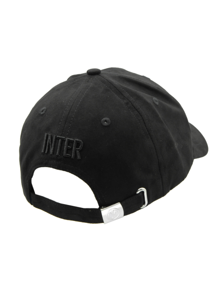 CAPPELLO BASEBALL ALCANTARA RICAMO NERO 100%PL INTER