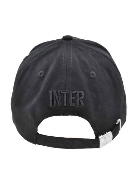 CAPPELLO BASEBALL ALCANTARA LOGO METALLO 100%PL INTER