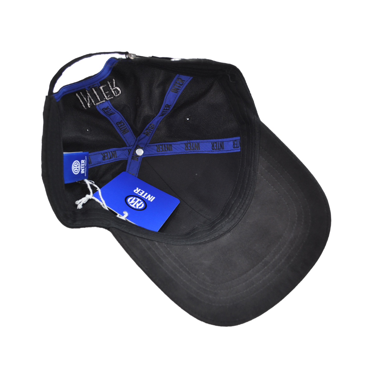 CAPPELLO BASEBALL ALCANTARA LOGO METALLO 100%PL INTER