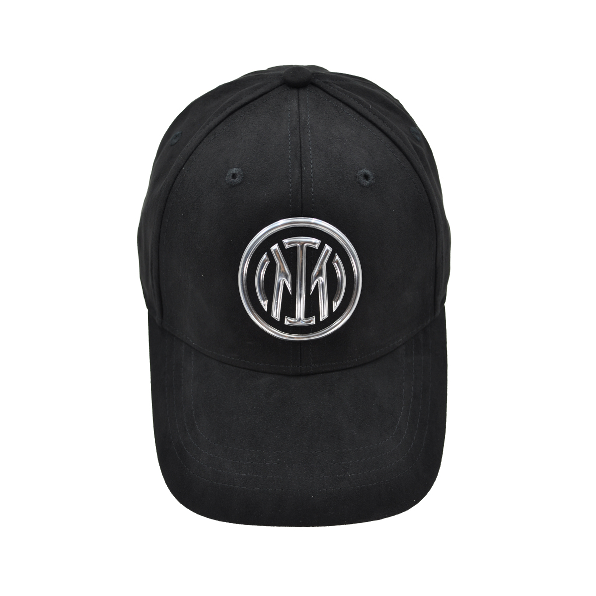 CAPPELLO BASEBALL ALCANTARA LOGO METALLO 100%PL INTER