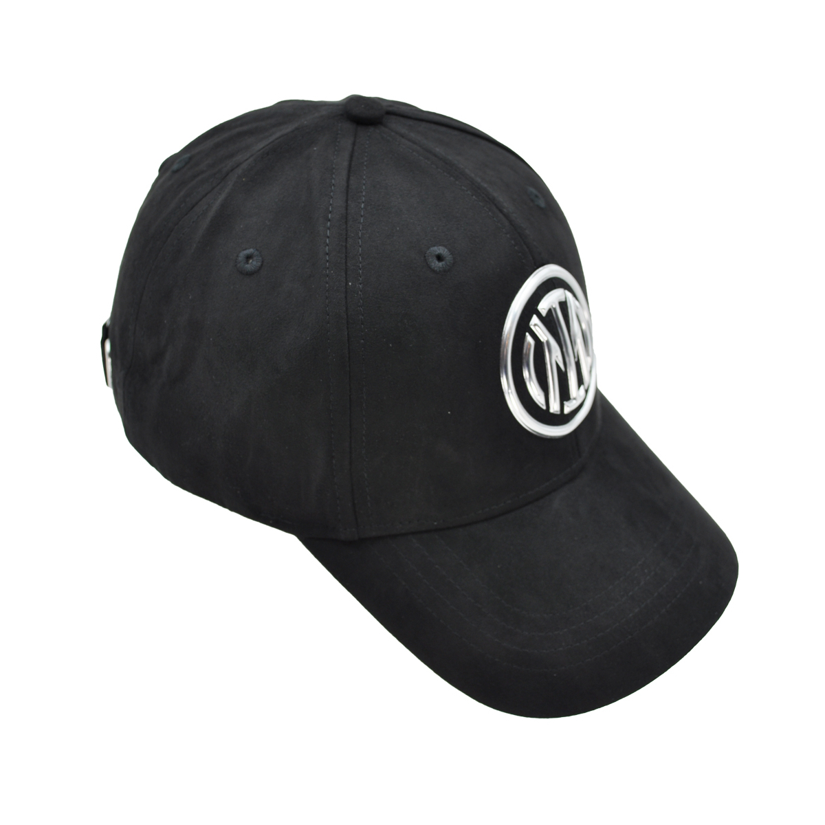 CAPPELLO BASEBALL ALCANTARA LOGO METALLO 100%PL INTER