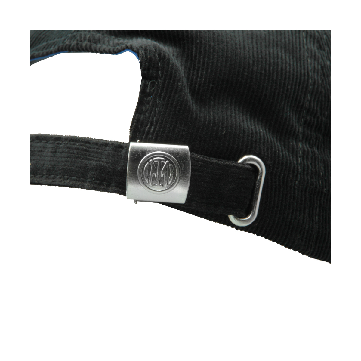 CAPPELLO BASEBALL VELLUTO RICAMO NERO 100%CO INTER