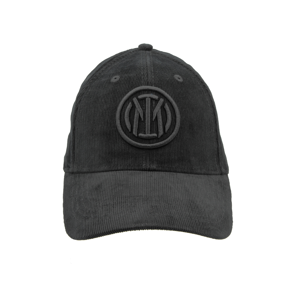 CAPPELLO BASEBALL VELLUTO RICAMO NERO 100%CO INTER