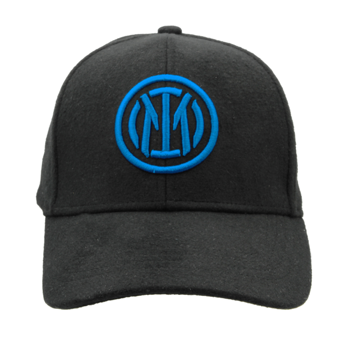 CAPPELLO BASEBALL FELTRO RICAMO  100%PL INTER