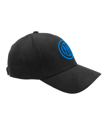 CAPPELLO BASEBALL FELTRO RICAMO  100%PL INTER