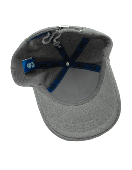 CAPPELLO BASEBALL FELTRO RICAMO GRIGIO 100%PL INTER