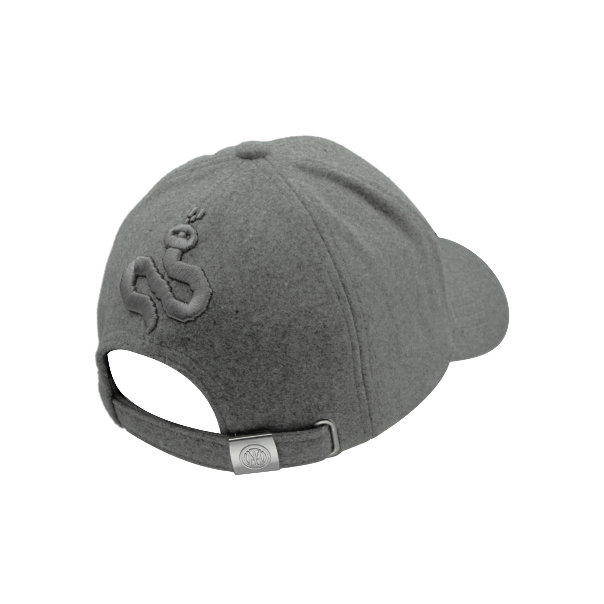 CAPPELLO BASEBALL FELTRO RICAMO GRIGIO 100%PL INTER