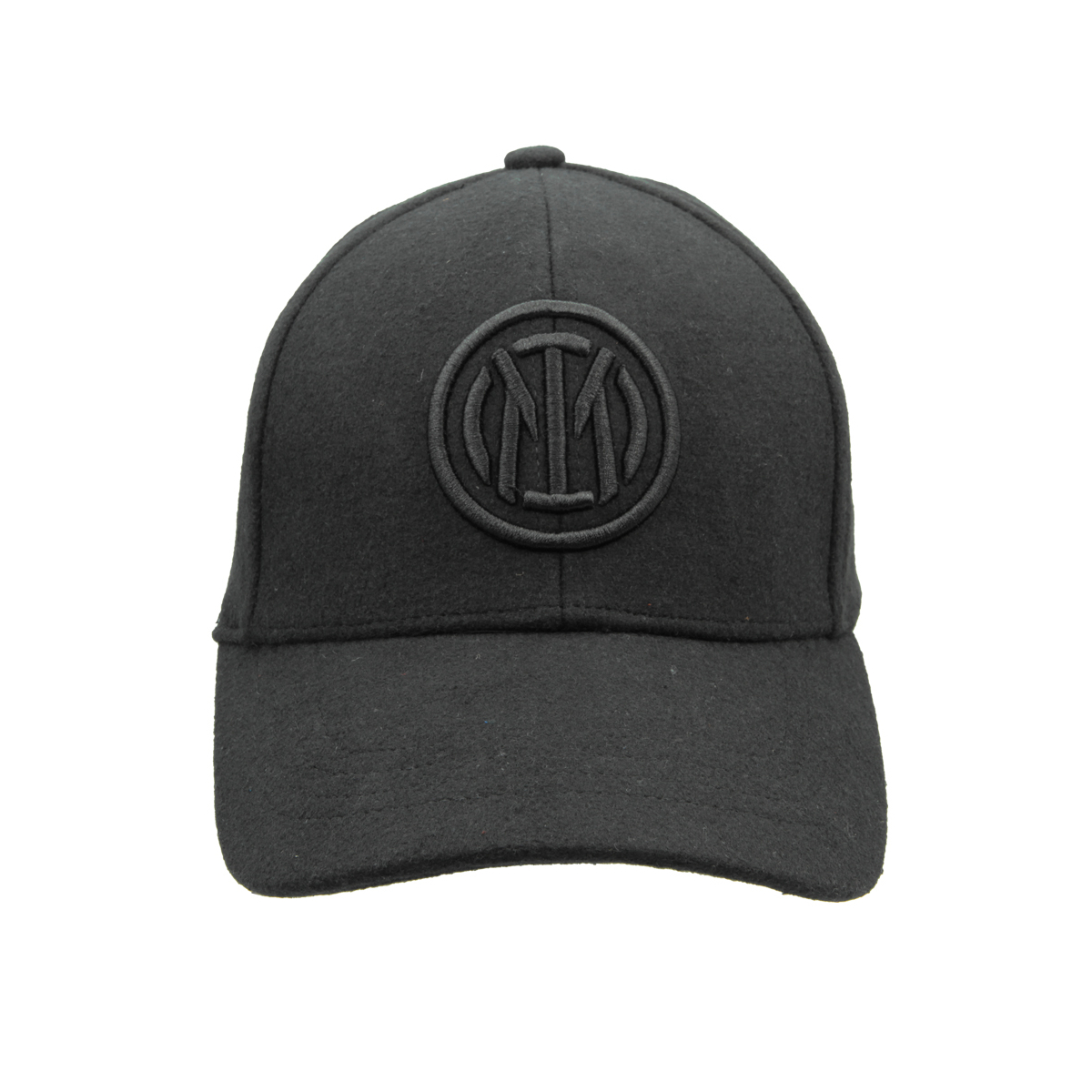 CAPPELLO BASEBALL FELTRO RICAMO NERO 100%PL INTER
