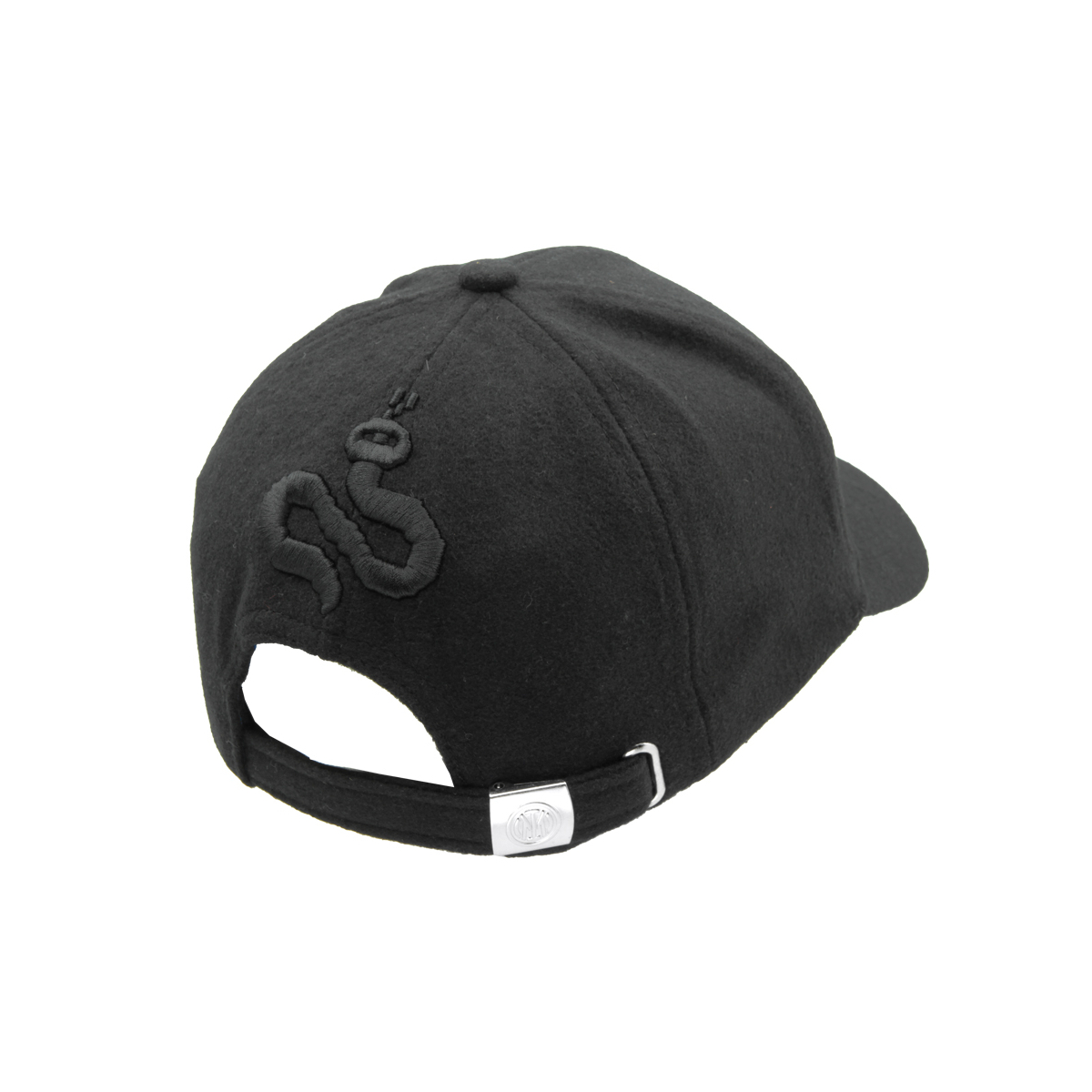 CAPPELLO BASEBALL FELTRO RICAMO NERO 100%PL INTER