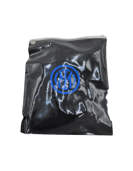 CAPPELLO PESCATORE ALCANTARA DOUBLE FACE NYLON RICAMO NERO 50%PU 50%PL INTER