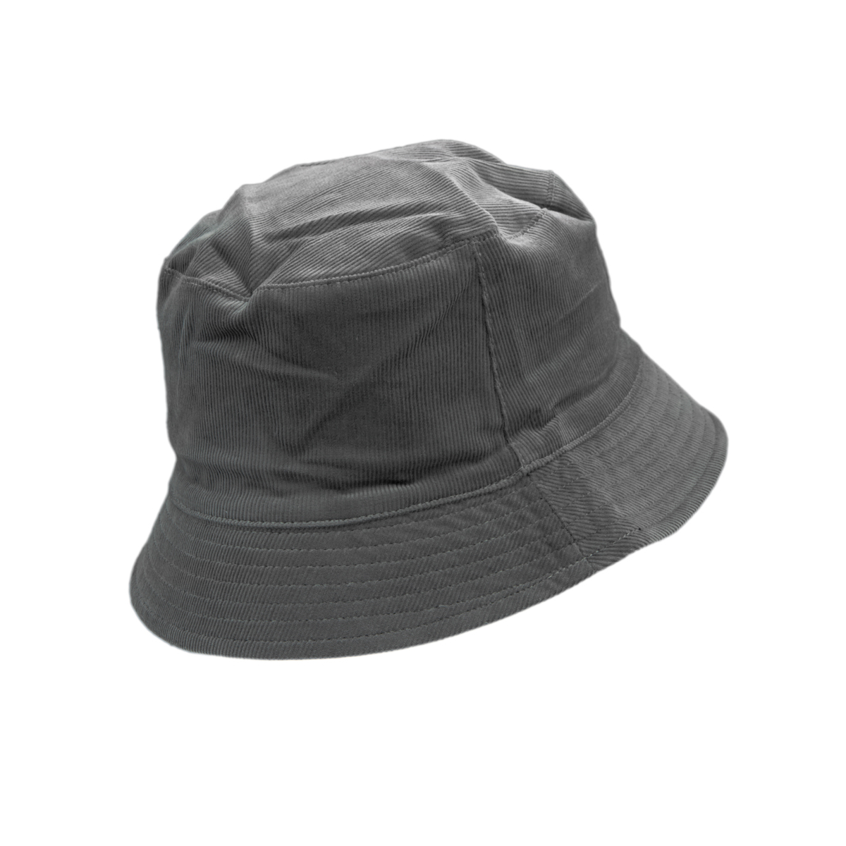 CAPPELLO PESCATORE VELLUTO DOUBLE FACE NYLON RICAMO GRIGIO 50%CO 50%PL INTER