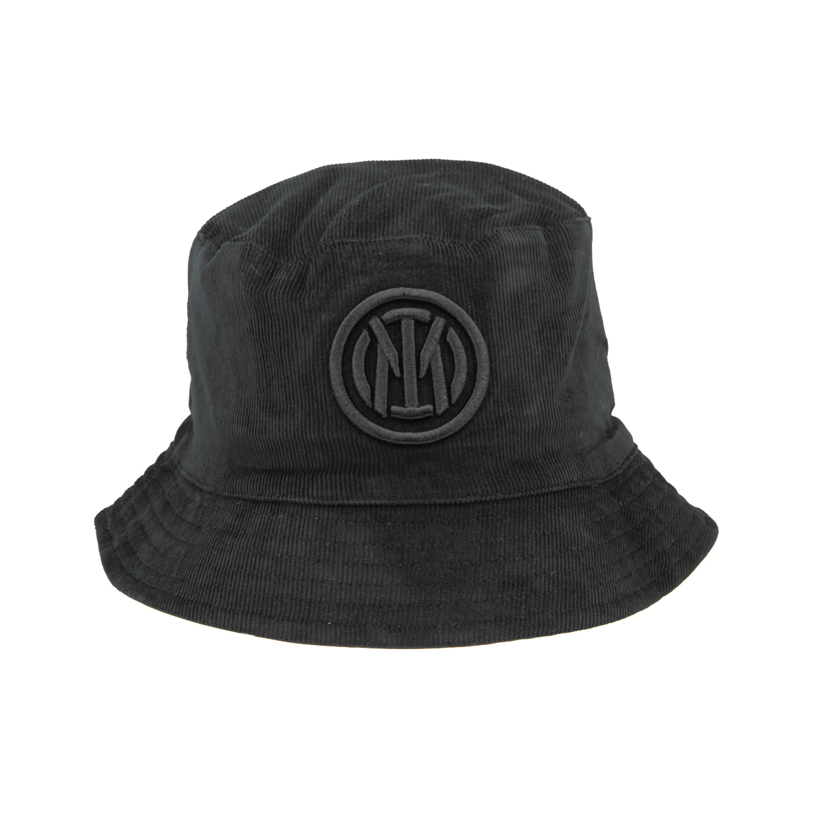 CAPPELLO PESCATORE VELLUTO DOUBLE FACE NYLON RICAMO NERO 50%CO 50%PL INTER