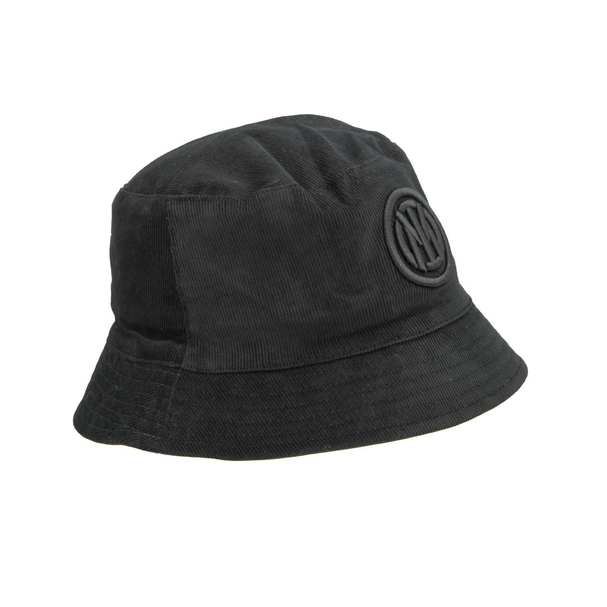 CAPPELLO PESCATORE VELLUTO DOUBLE FACE NYLON RICAMO NERO 50%CO 50%PL INTER