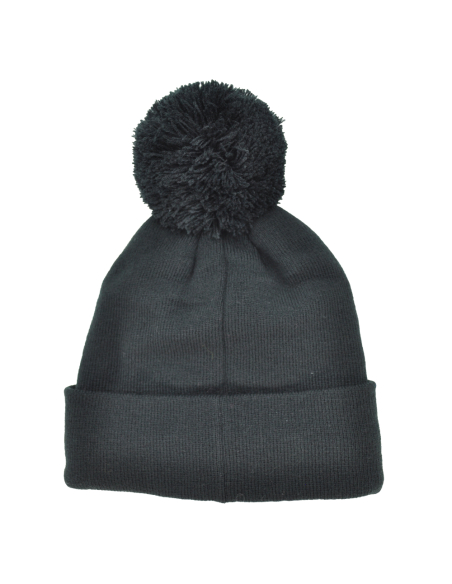 CAPPELLO PONPON MAGLIA LISCIA PATCH PELLE RICAMATO INT. PILE 50%PC 50%PL INTER