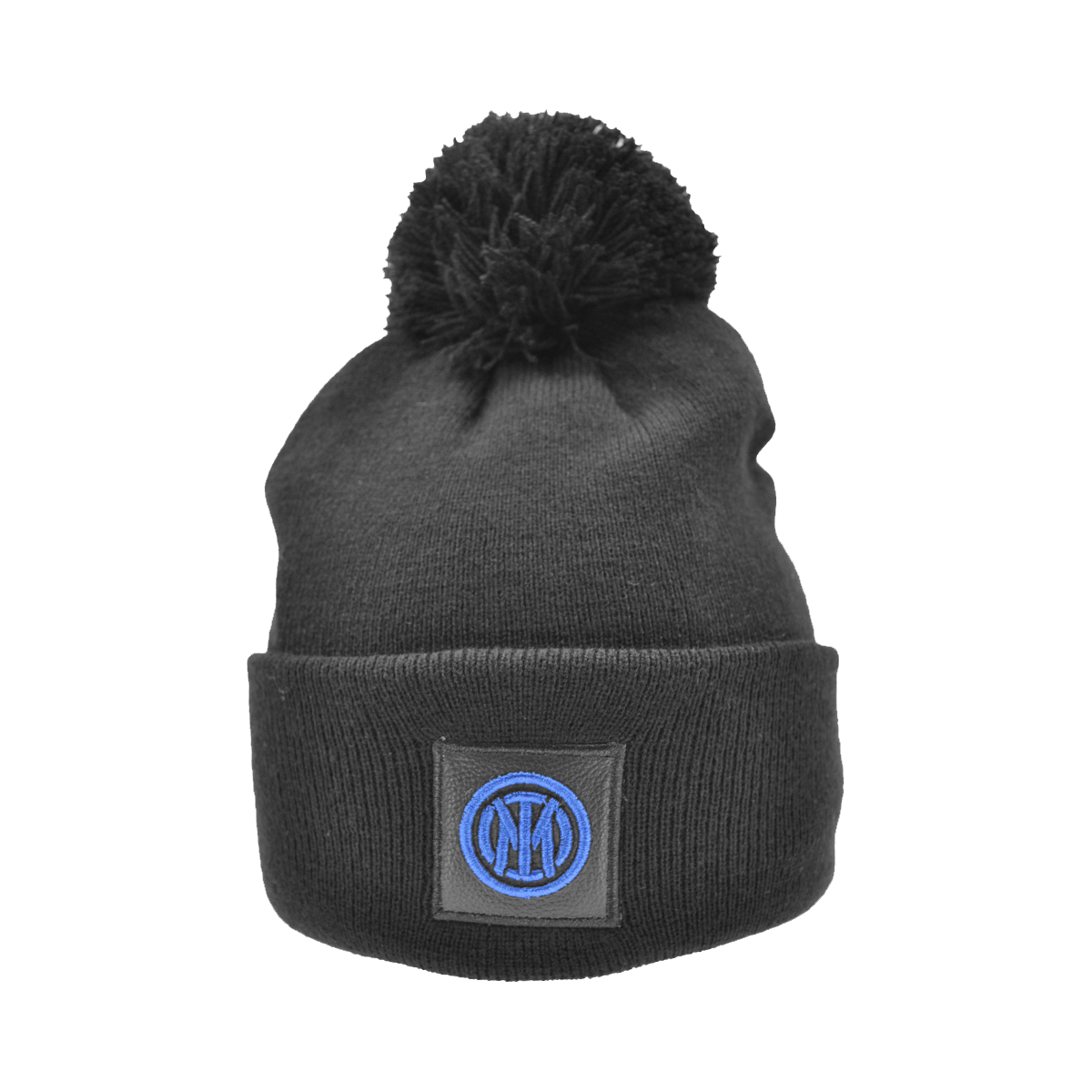 CAPPELLO PONPON MAGLIA LISCIA PATCH PELLE RICAMATO INT. PILE 50%PC 50%PL INTER