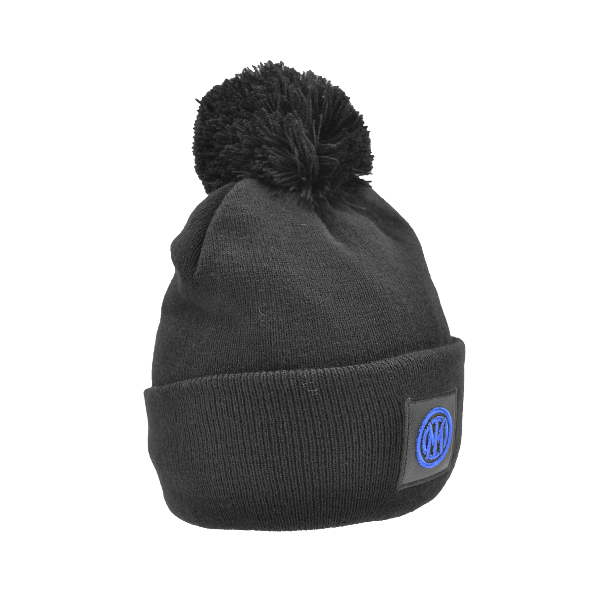 CAPPELLO PONPON MAGLIA LISCIA PATCH PELLE RICAMATO INT. PILE 50%PC 50%PL INTER