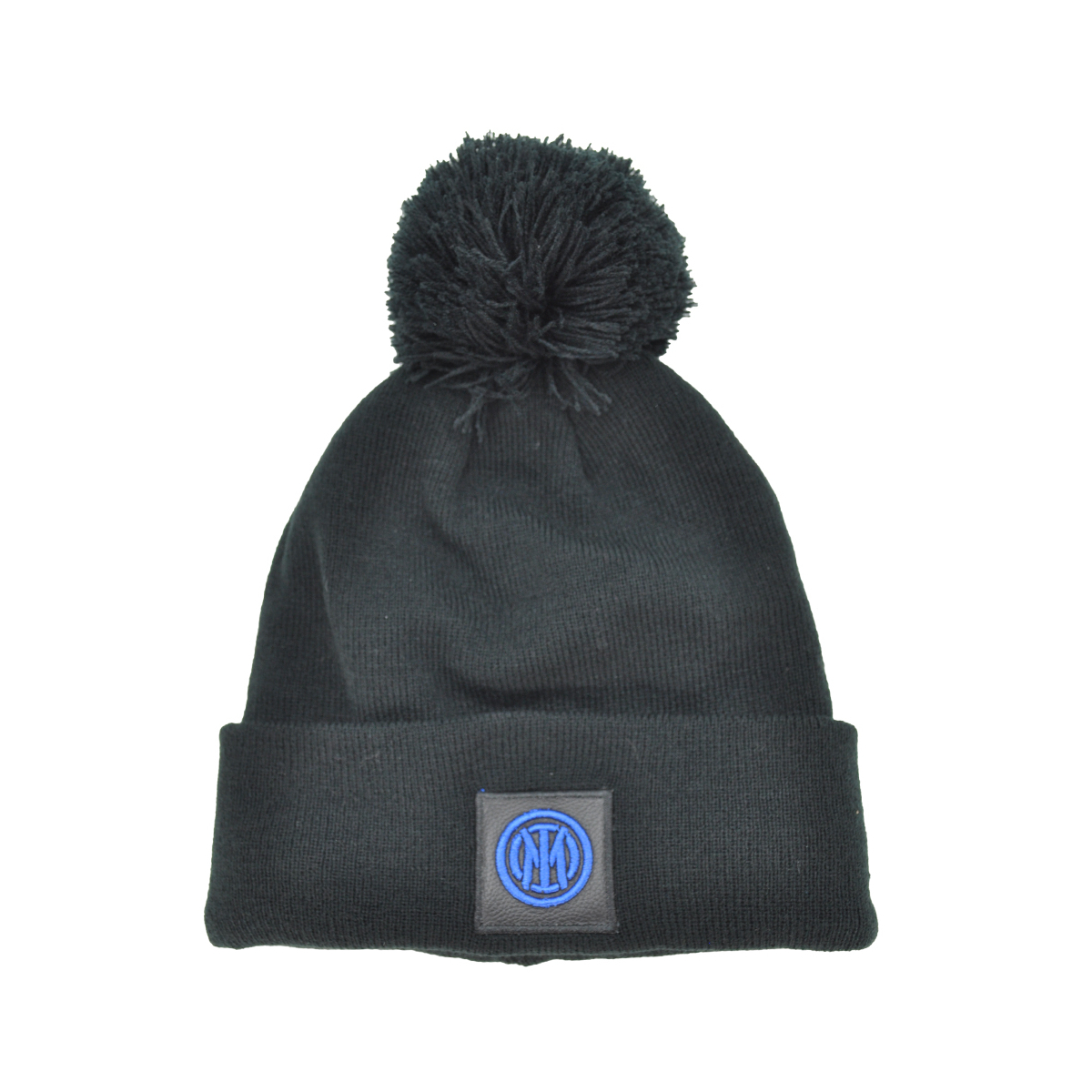 CAPPELLO PONPON MAGLIA LISCIA PATCH PELLE RICAMATO INT. PILE 50%PC 50%PL INTER