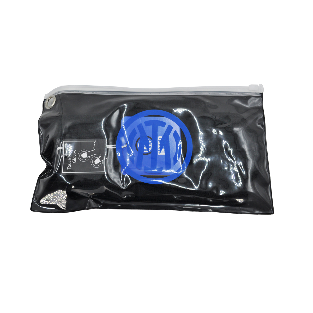 GUANTO UNITO PATCH PELLE RICAMATO INT. PILE 50%PC 50%PL INTER