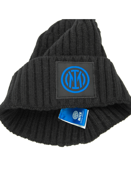 CAPPELLO SKIPPER NERO PATCH TESSUTO 45%PC 30%NY 25%PL INTER