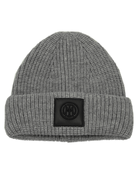 CAPPELLO SKIPPER GRIGIO PATCH PELLE RICAMATO 47%PC 31%PL 22%NY INTER