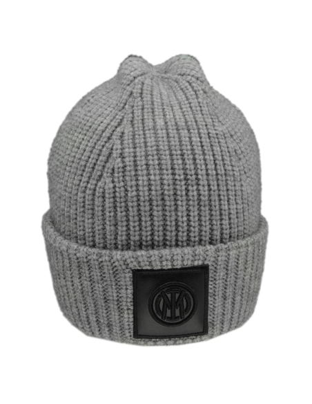 CAPPELLO SKIPPER GRIGIO PATCH PELLE RICAMATO 47%PC 31%PL 22%NY INTER