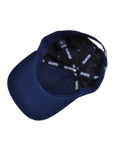 CAPPELLO BASEBALL ALCANTARA LOGO METAL 100%PL Enzo Castellano SSC NAPOLI