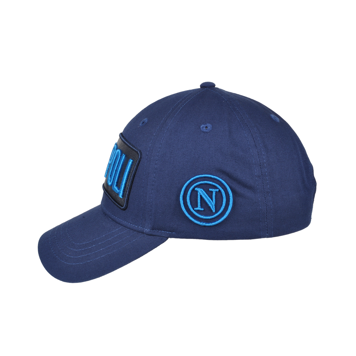 CAPPELLO BASEBALL PATCH PELLE RICAMO 100%CO Enzo Castellano SSC NAPOLI