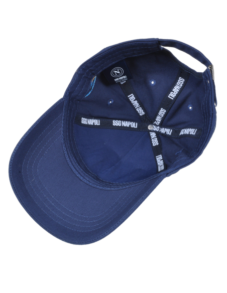 CAPPELLO BASEBALL PATCH PELLE RICAMO 100%CO Enzo Castellano SSC NAPOLI