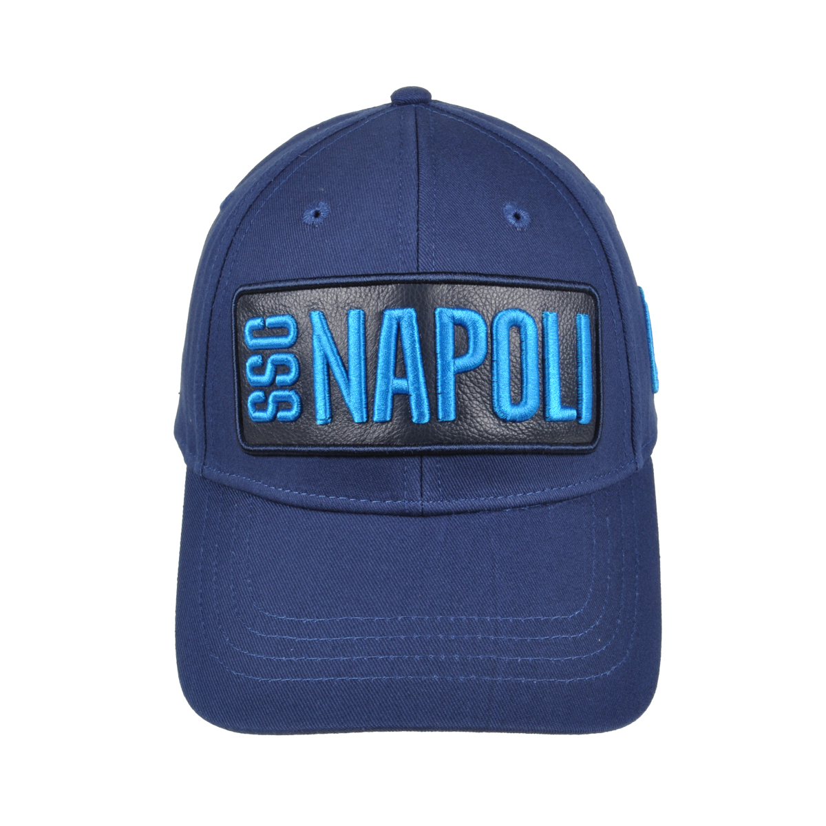 CAPPELLO BASEBALL PATCH PELLE RICAMO 100%CO Enzo Castellano SSC NAPOLI