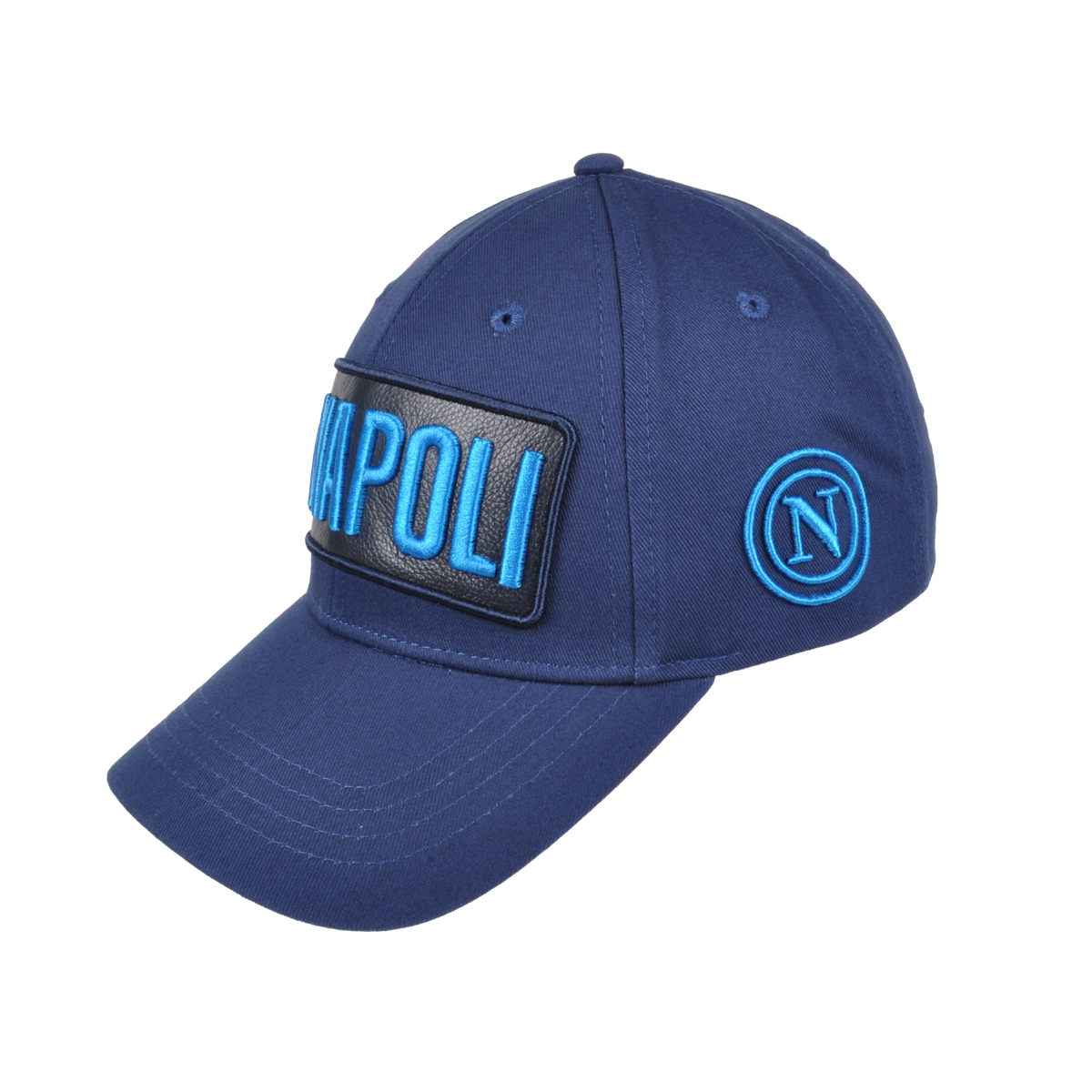 CAPPELLO BASEBALL PATCH PELLE RICAMO 100%CO Enzo Castellano SSC NAPOLI