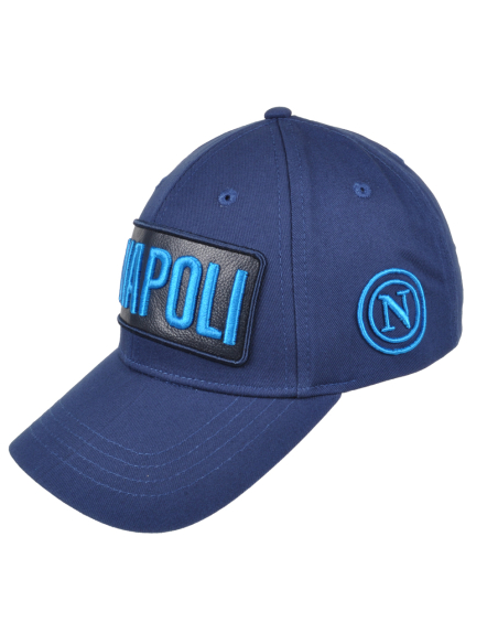 CAPPELLO BASEBALL PATCH PELLE RICAMO 100%CO Enzo Castellano SSC NAPOLI