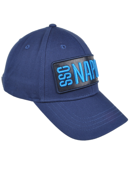 CAPPELLO BASEBALL PATCH PELLE RICAMO 100%CO Enzo Castellano SSC NAPOLI