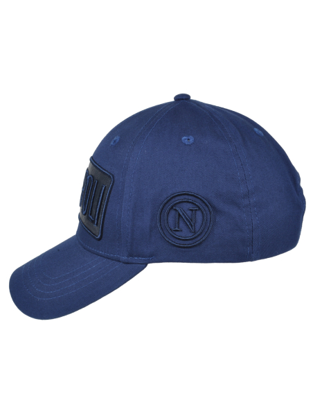 CAPPELLO BASEBALL PATCH PELLE RICAMO 100%CO Enzo Castellano SSC NAPOLI