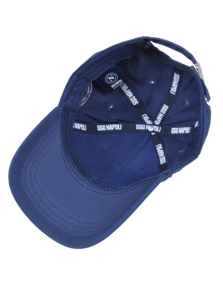 CAPPELLO BASEBALL PATCH PELLE RICAMO 100%CO Enzo Castellano SSC NAPOLI