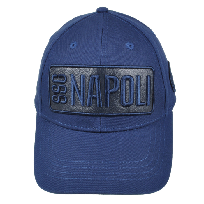 CAPPELLO BASEBALL PATCH PELLE RICAMO 100%CO Enzo Castellano SSC NAPOLI
