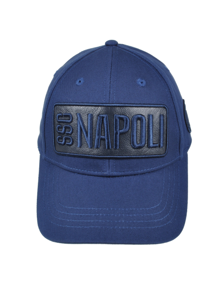 CAPPELLO BASEBALL PATCH PELLE RICAMO 100%CO Enzo Castellano SSC NAPOLI